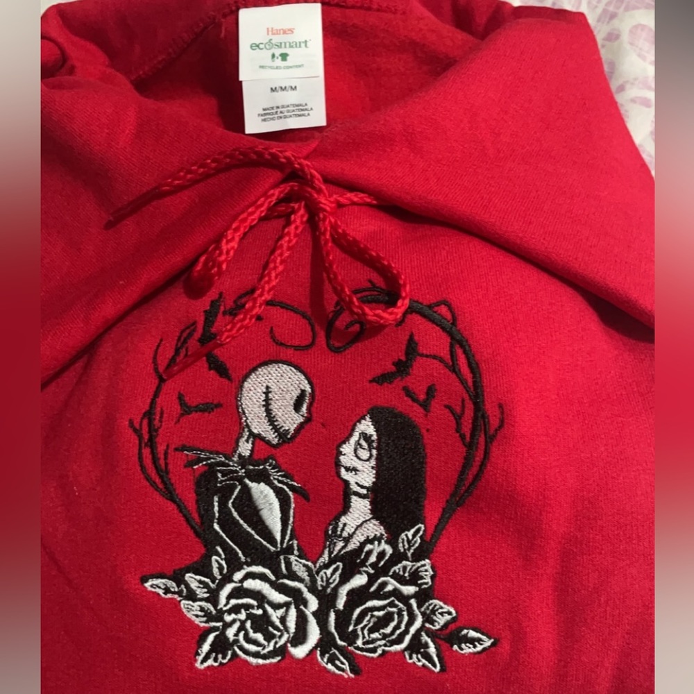 Custom hoodie (Jake and sally) size medium